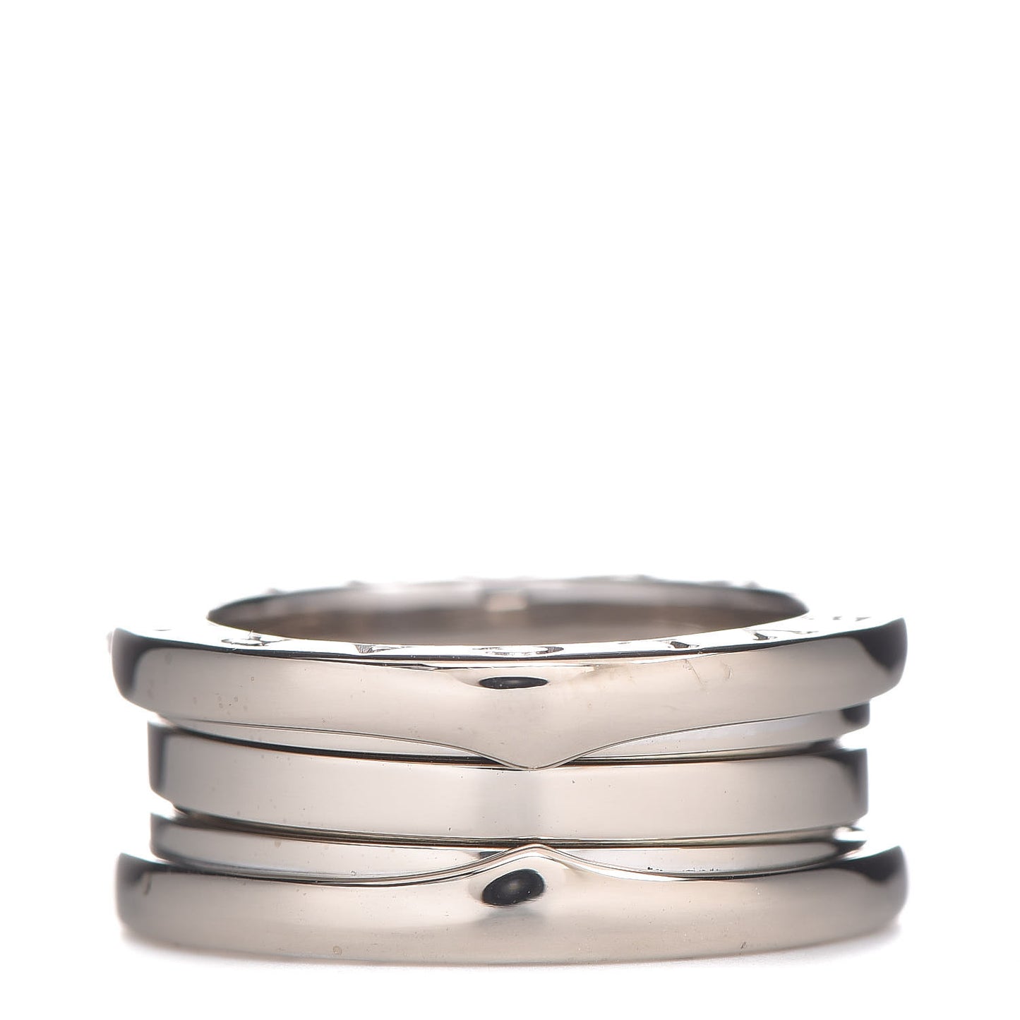 18K White Gold B.Zero1 Two-Band Ring 50 5.25