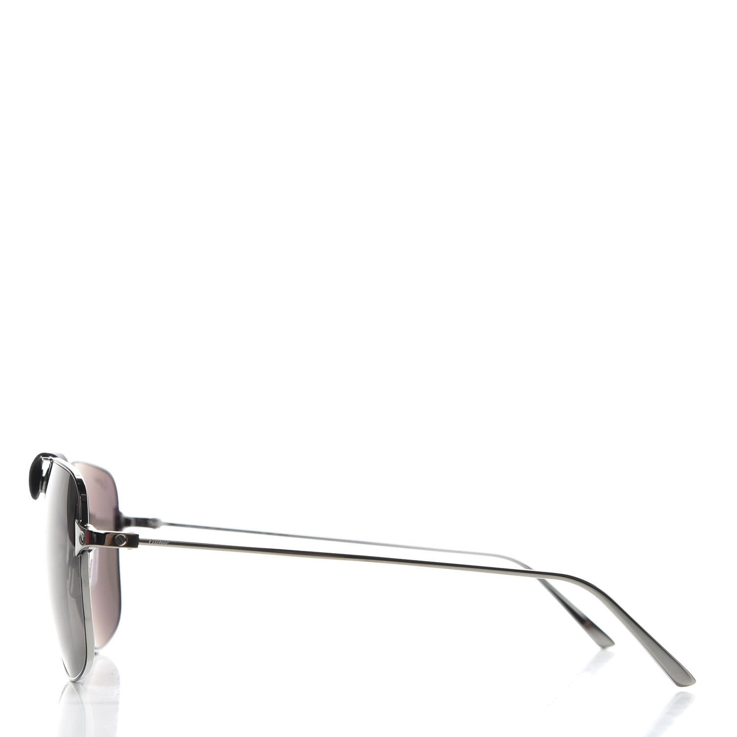 Ruthenium Santos De Aviator Sunglasses Grey