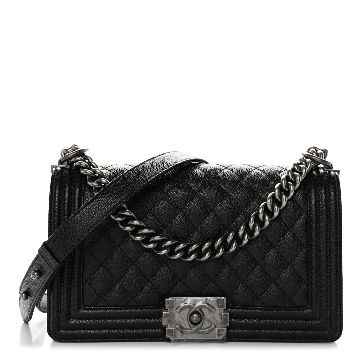 Chanel Caviar Quilted Medium Boy Flap Black 1 of 11