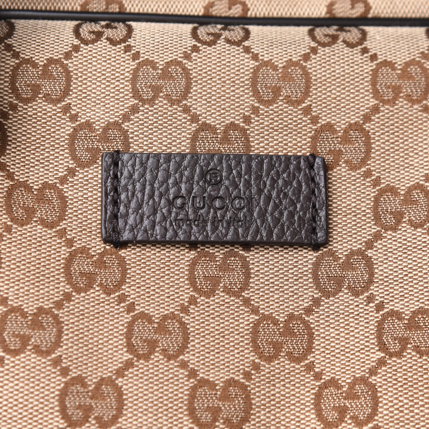 Gucci Monogram Dollar Calfskin Boston Duffle Bag Beige Ebony Testa di Moro Marrone Scuro 8 of 12