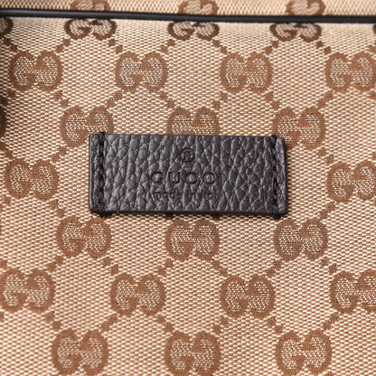 Gucci Monogram Dollar Calfskin Boston Duffle Bag Beige Ebony Testa di Moro Marrone Scuro 8 of 12