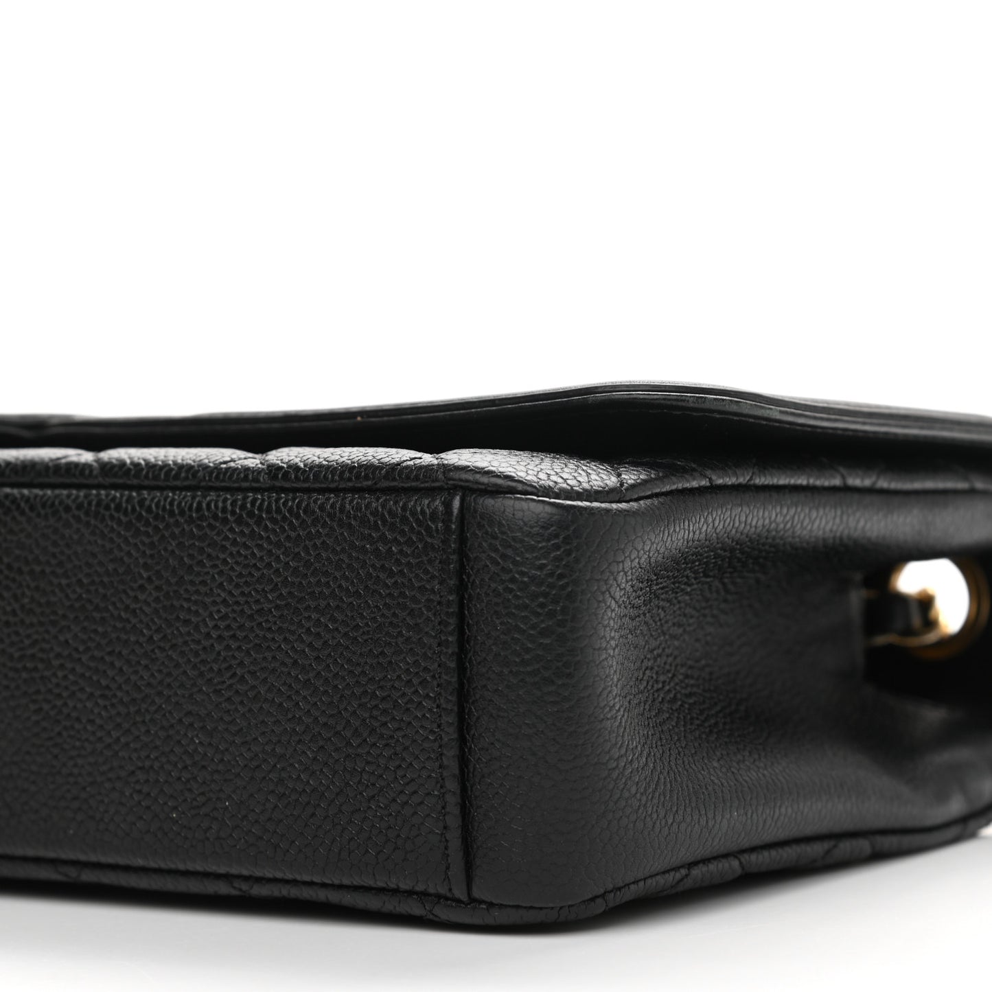 Caviar Quilted Medium CC Filigree Flap Black
