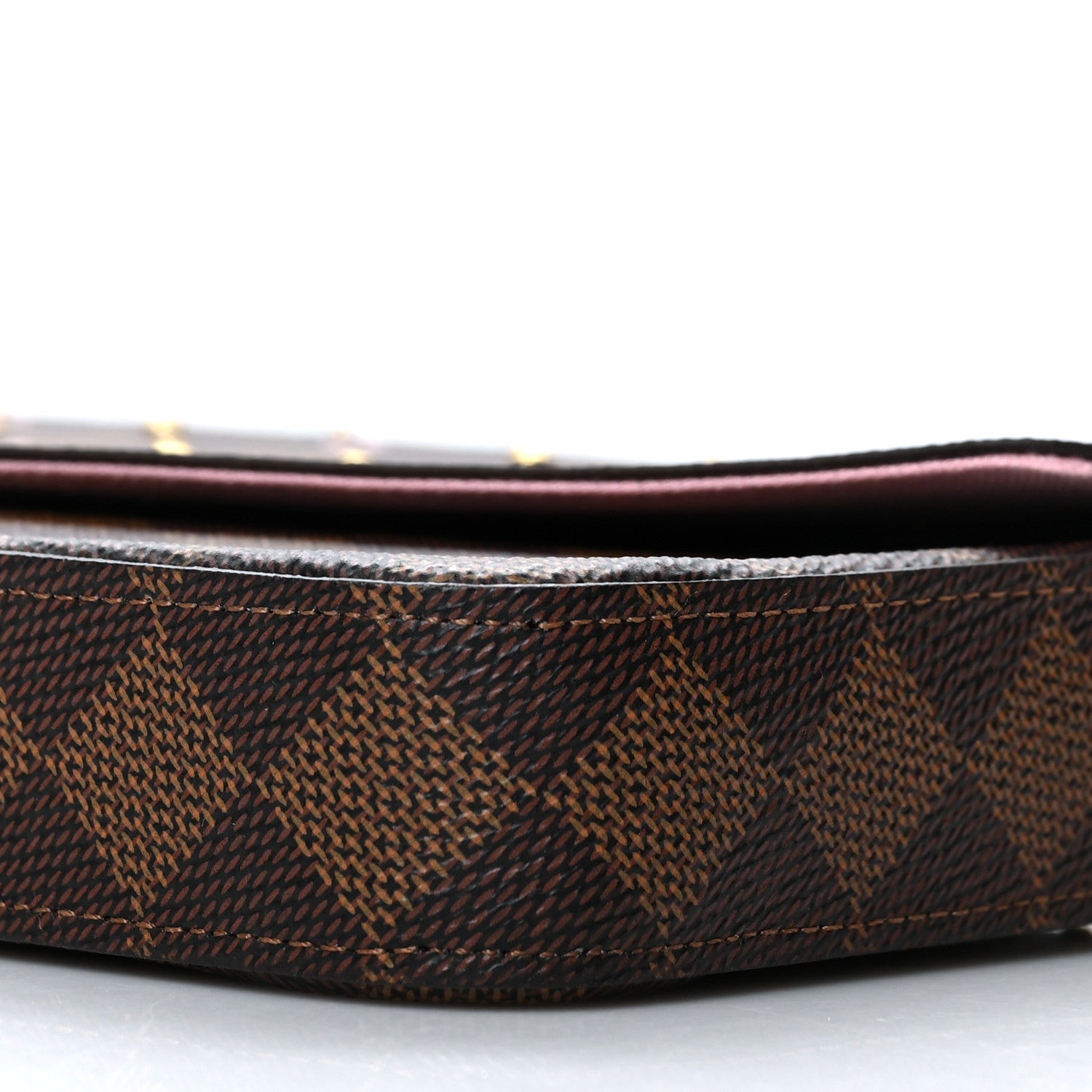 Louis Vuitton Damier Ebene Studded Pochette Felicie Chain Wallet 12 of 12
