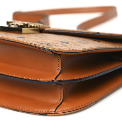MCM Visetos Patricia Crossbody Bag Cognac 9 of 11