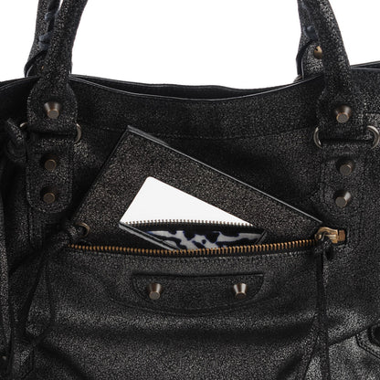 Balenciaga Craquele Calfskin City Black 6 of 15