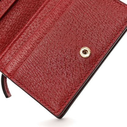 Gucci GG Supreme Monogram Flora Web Ophidia Card Case Red 8 of 8