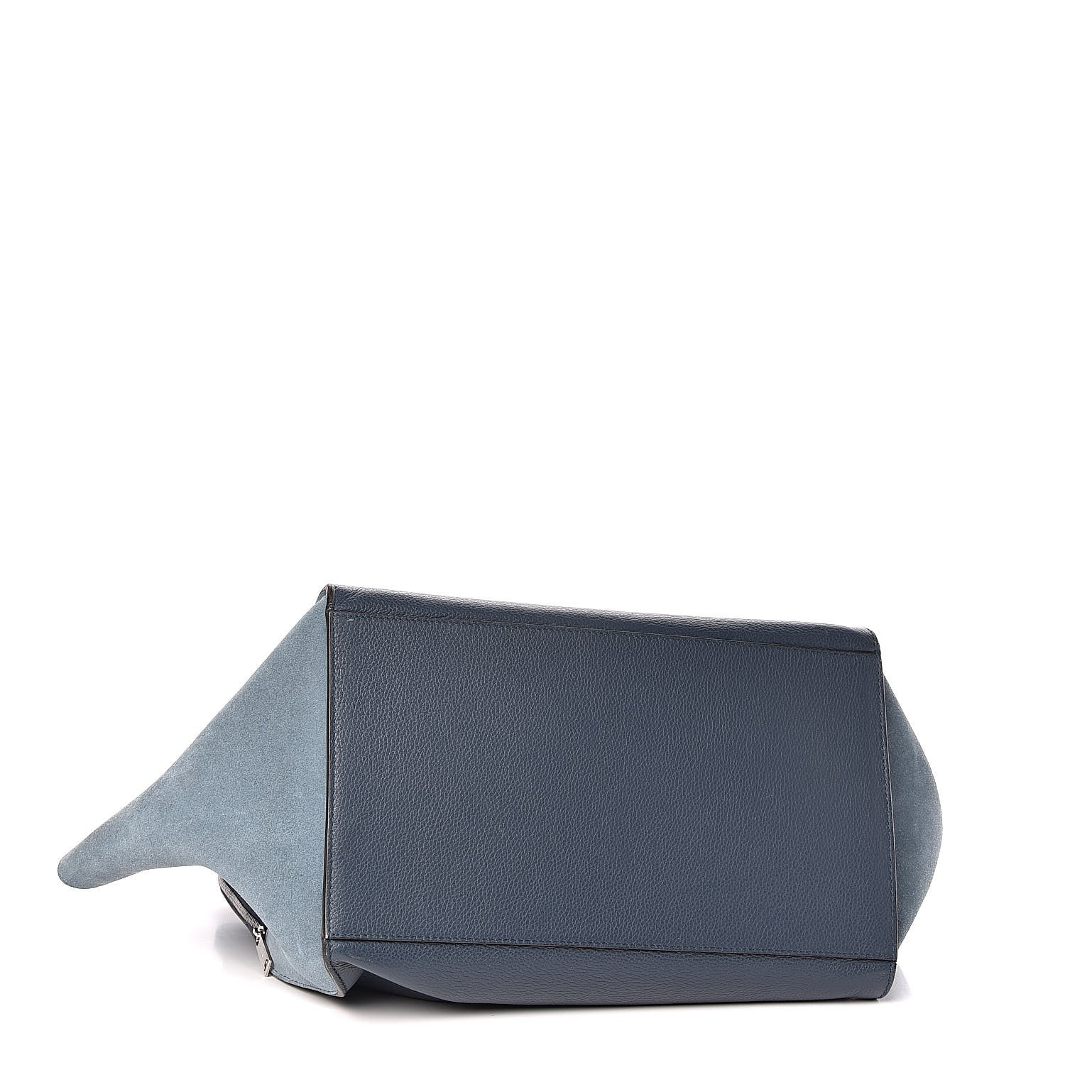 Celine Drummed Calfskin Suede Double Zip Trapeze Orage 4 of 11