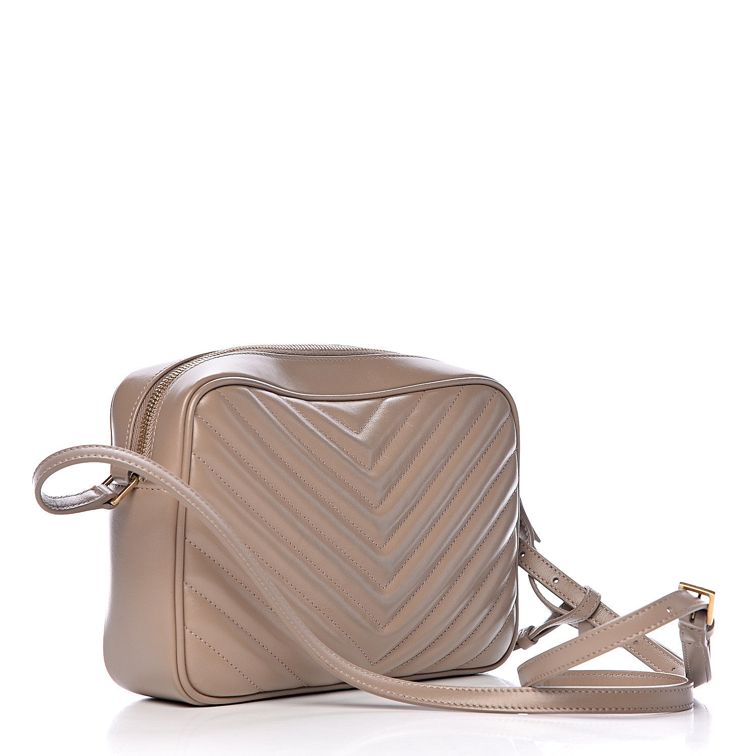 Saint Laurent Calfskin Matelasse Monogram Lou Camera Bag Dusty Grey 3 of 12