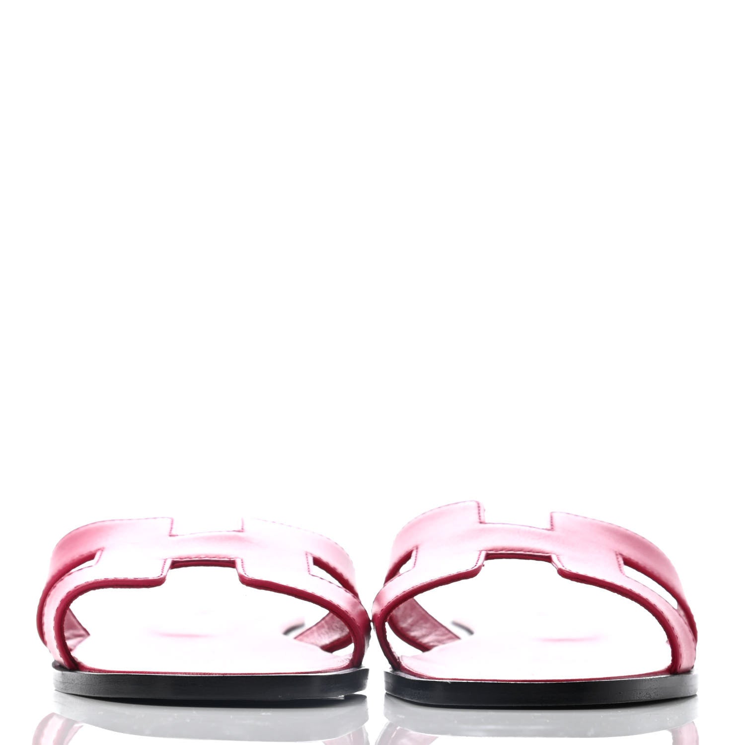 Hermes Calfskin Oran Sandals 37 Rose Extreme 2 of 6