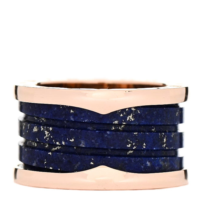 18K Rose Gold Lapis Lazuli B.Zero1 Four-Band Ring 51 5.75