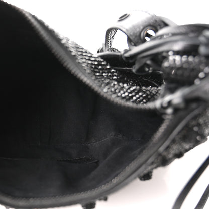 Balenciaga Strass Suede Le Cagole Shoulder Bag XS Black Jet 6 of 11