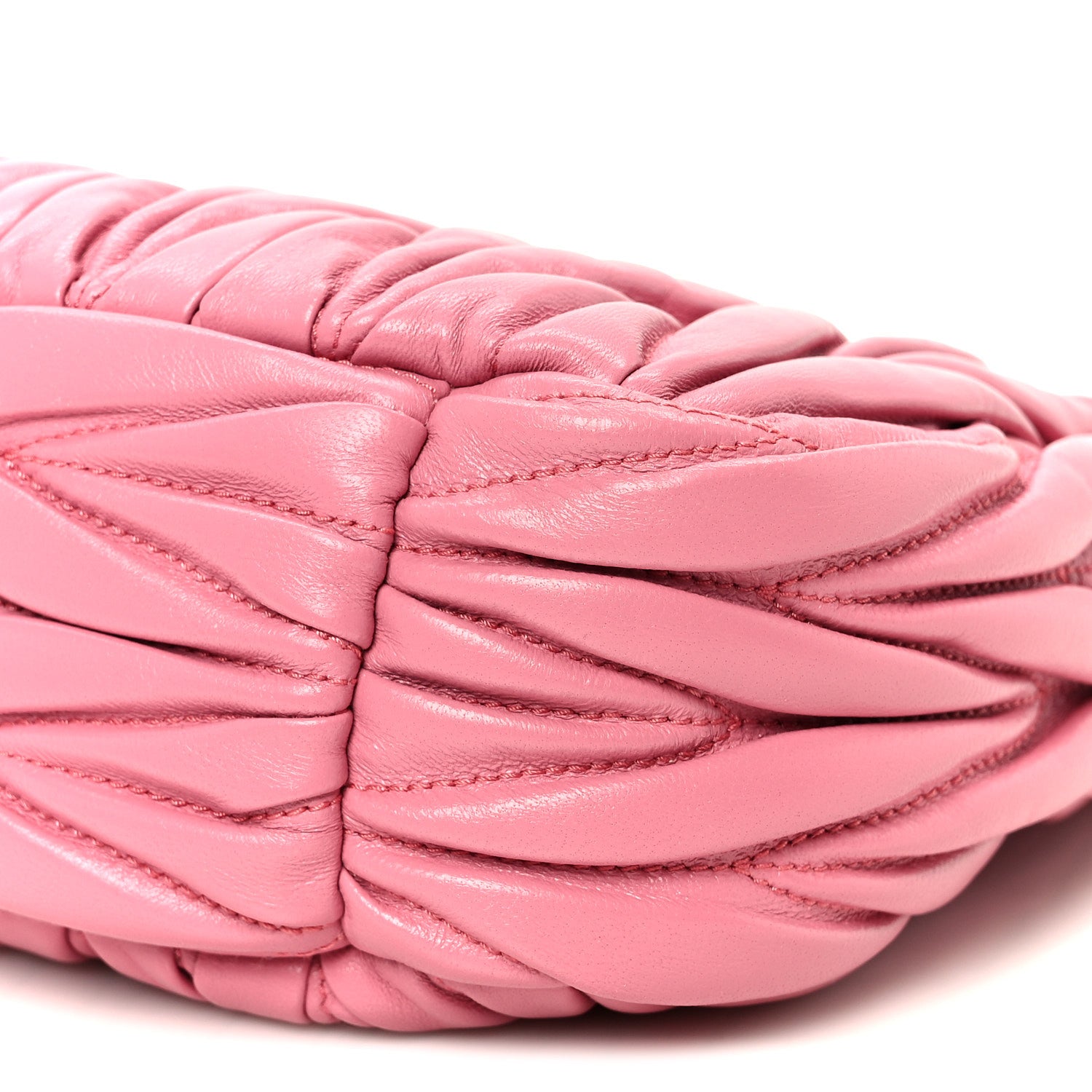 Miu Miu Nappa Matelasse Small Wander Hobo Pink 9 of 10