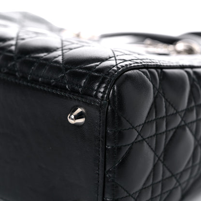 Christian Dior Lambskin Cannage Large Lady Dior Black 9 of 21