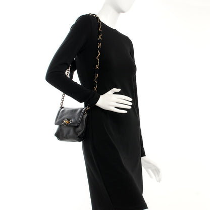 Lanvin Lambskin Happy Mini Pop Crossbody Bag Black 2 of 6