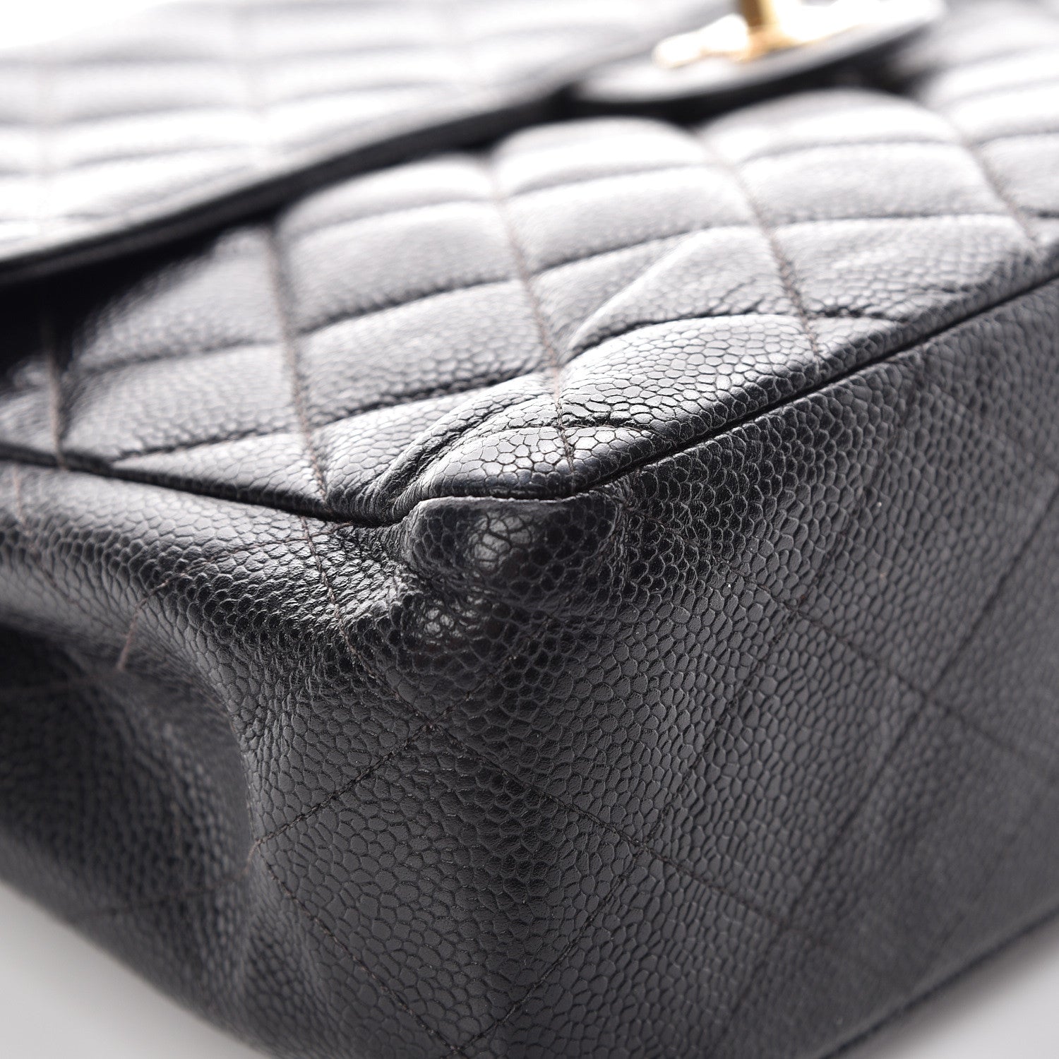 Chanel Caviar Quilted Jumbo Single Flap Black 20 of 21