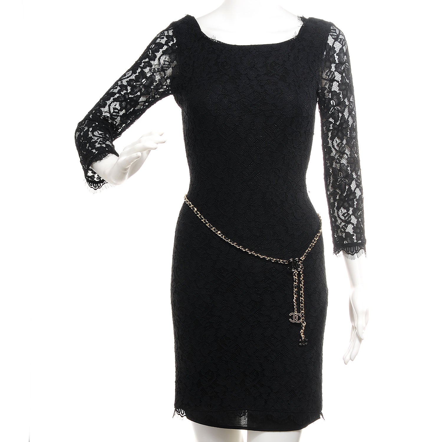 Chanel Leather Chain CC Belt Black Gold 2 of 6
