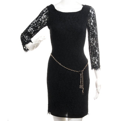 Chanel Leather Chain CC Belt Black Gold 2 of 6