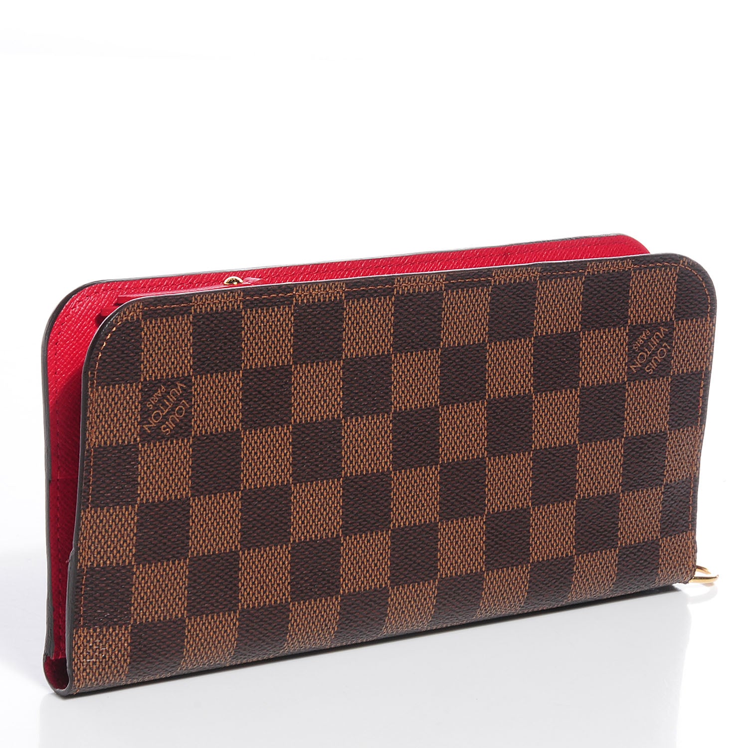 Louis Vuitton Damier Ebene Insolite Wallet Red 3 of 7