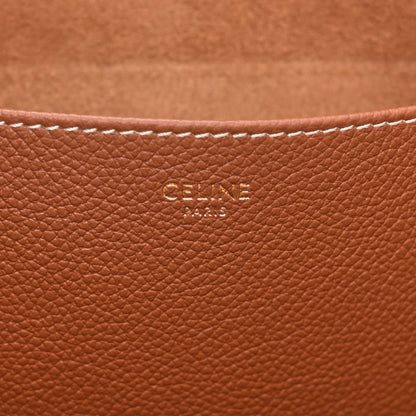 Celine Grained Calfskin Triomphe Medium Cabas Anais  Tan 6 of 11