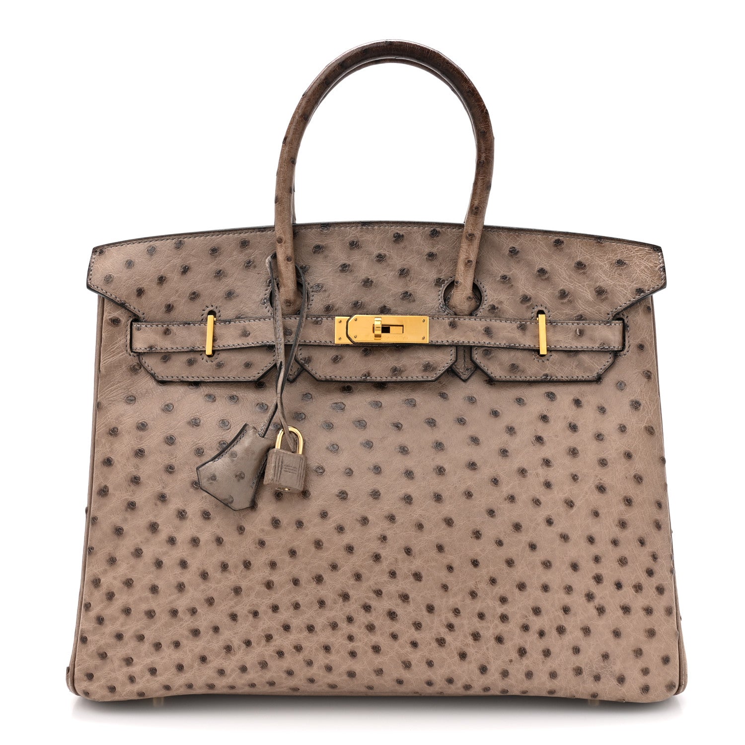 Hermes Ostrich Birkin 35 Gris Tourterelle 1 of 23