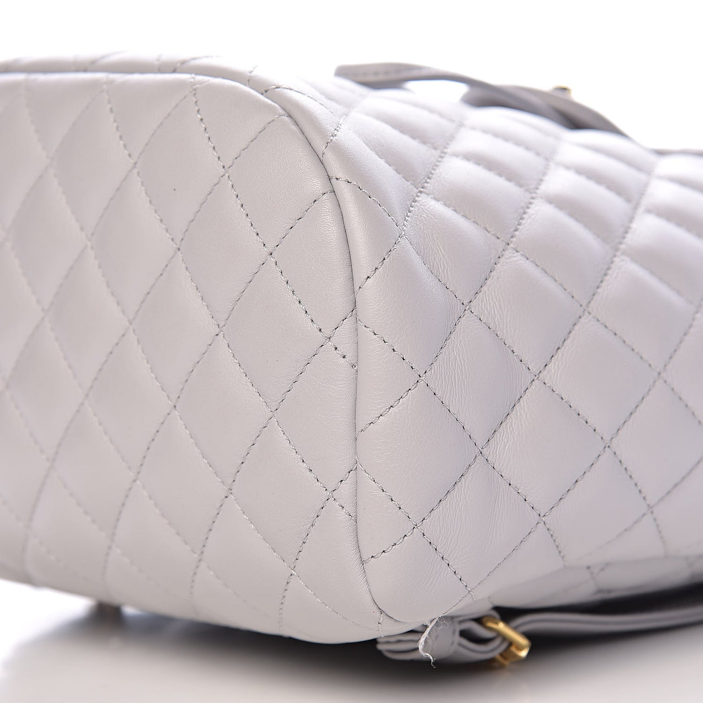 Calfskin Quilted Small Urban Spirit Backpack Light Grey