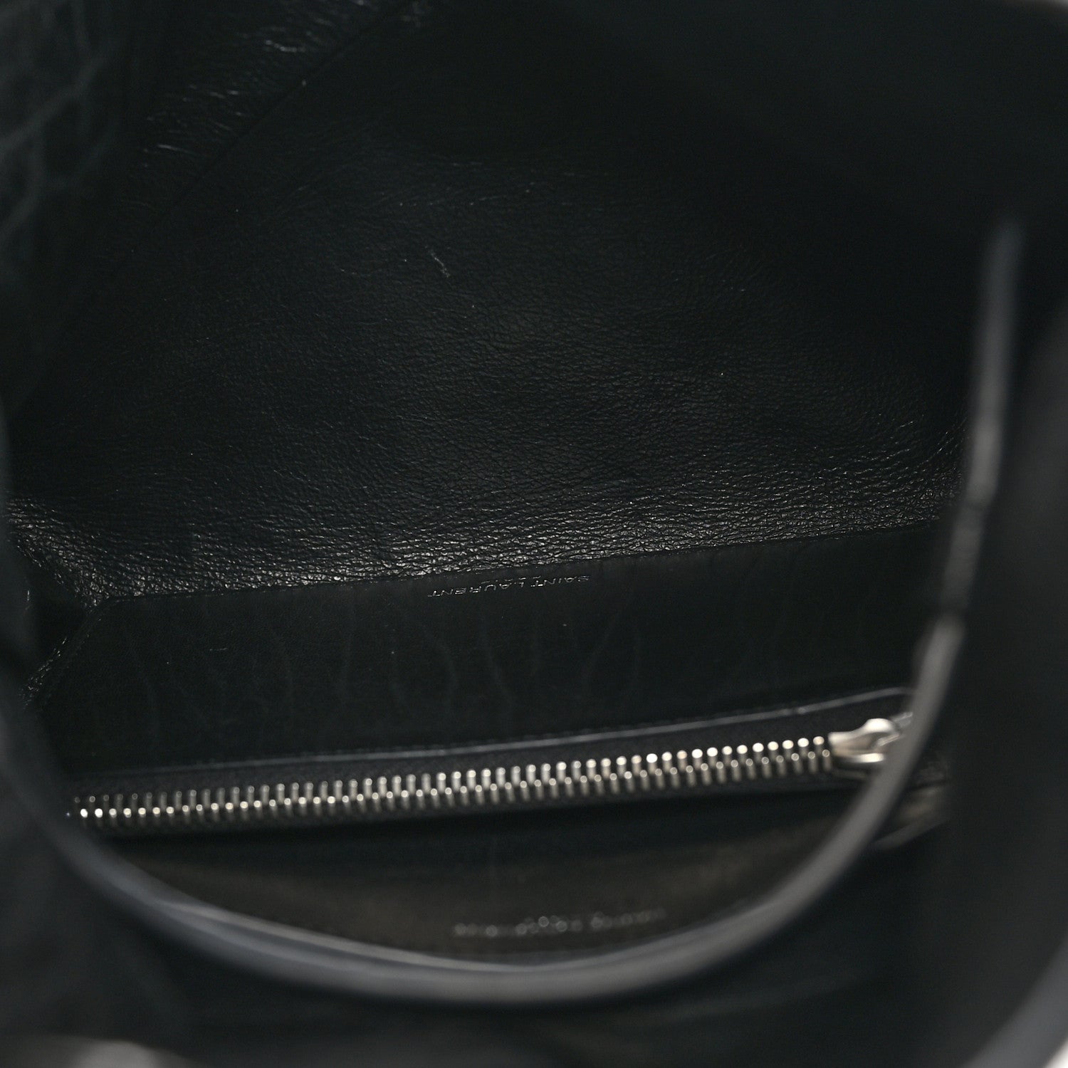 Saint Laurent Lambskin Cassandre Envelope Messenger Black 4 of 10