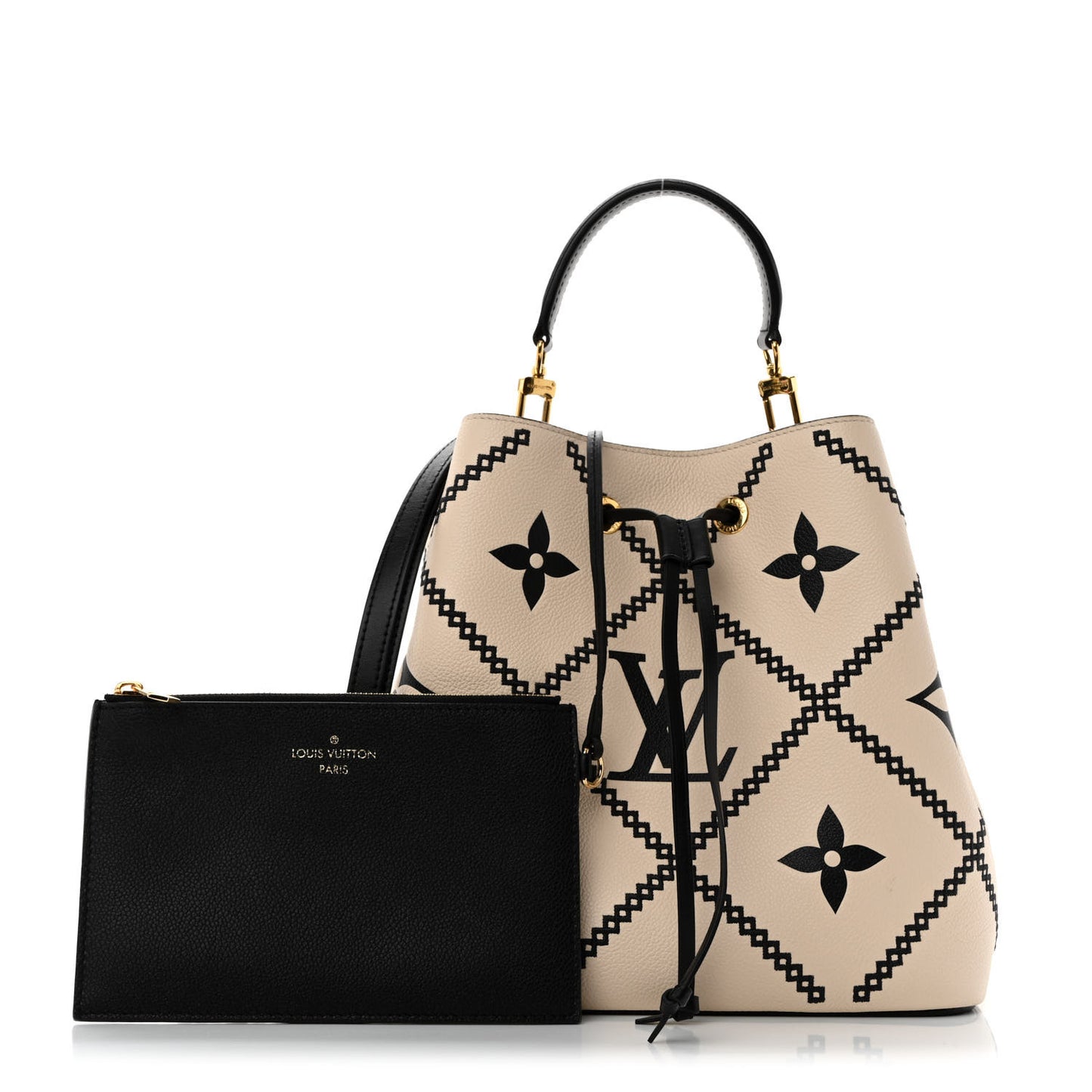 Empreinte Monogram Giant Broderies Neonoe MM Cream Black