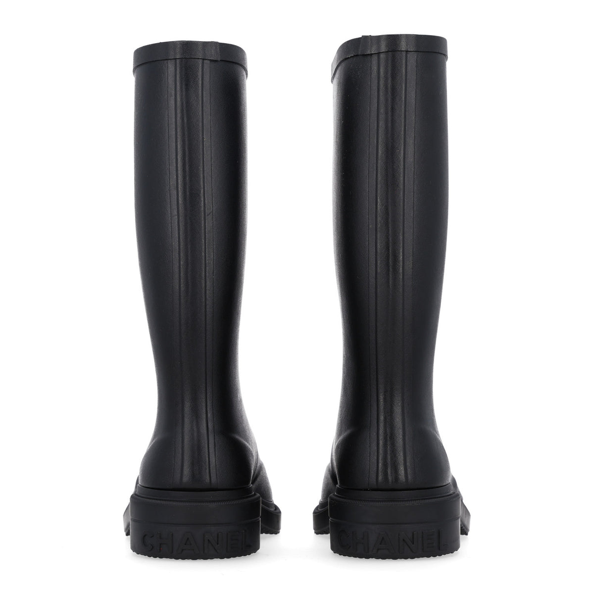 Chanel Caoutchouk CC High Boots 39 Black 6 of 11