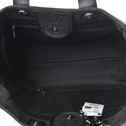 Chanel Lurex Boucle Medium Deauville Tote Black 7 of 9