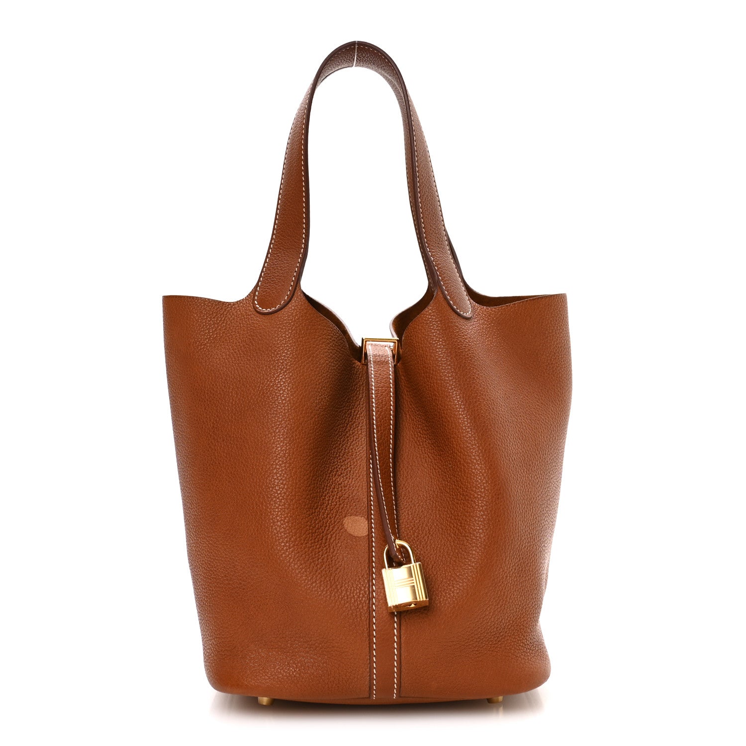 Hermes Taurillon Clemence Picotin Lock 22 MM Fauve 1 of 13