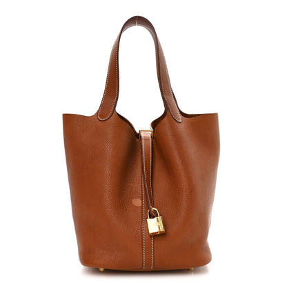 Hermes Taurillon Clemence Picotin Lock 22 MM Fauve 1 of 13
