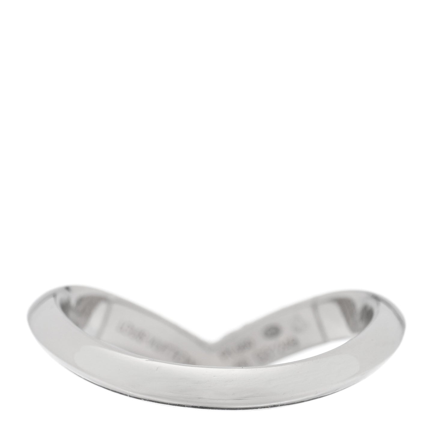 Platiunm Diamond V Pave Ring 50 5.5