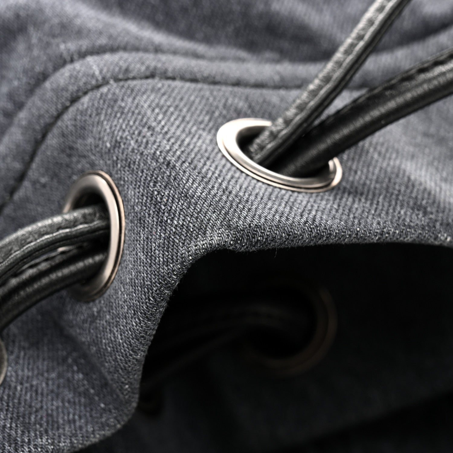 Chanel Denim Drawstring Backpack Blue 12 of 12