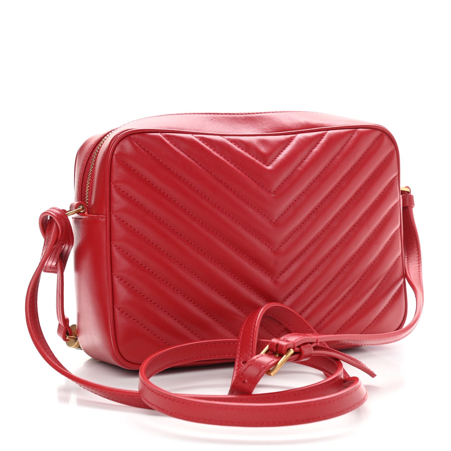 Calfskin Matelasse Monogram Lou Camera Bag Rouge Eros