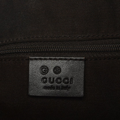 Gucci Calfskin Horsebit Embossed Large Tote Dark Brown 6 of 7