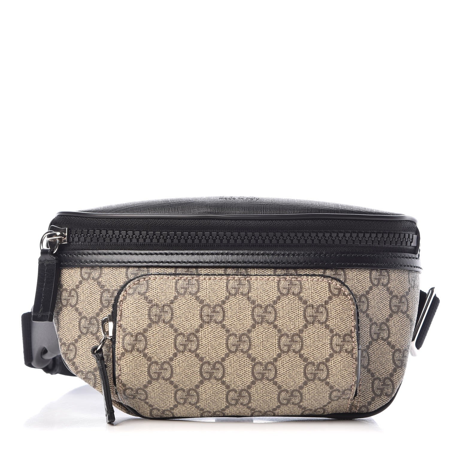 Gucci GG Supreme Monogram Belt Bag Black 1 of 8