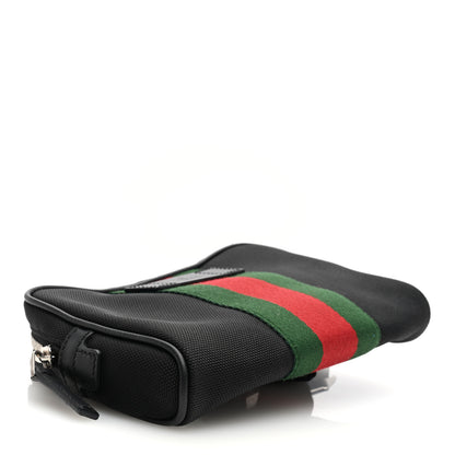 Gucci Canvas Web Slim Belt Bag Black 4 of 10