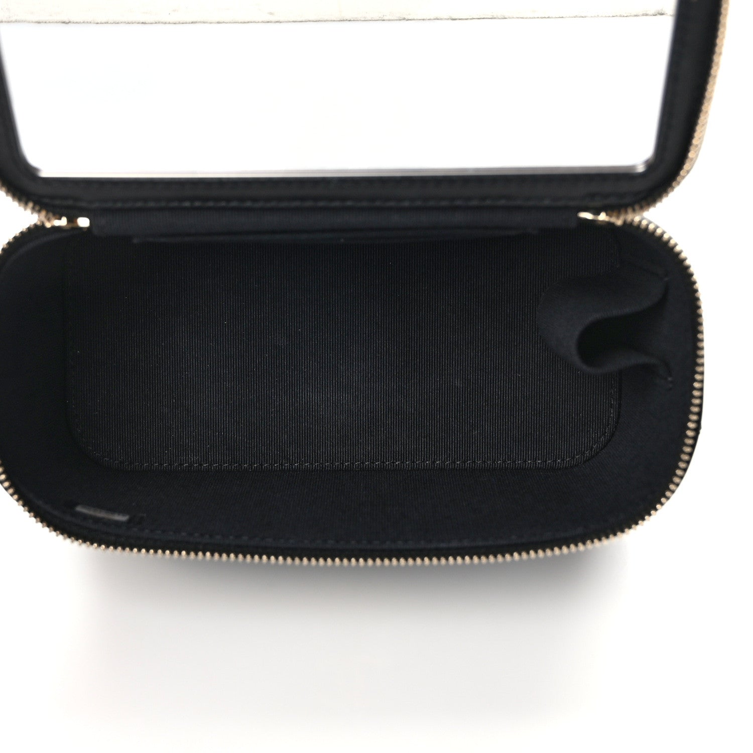 Chanel Lambskin Quilted Small Top Handle Vanity Case With Chain Black 5 of 13