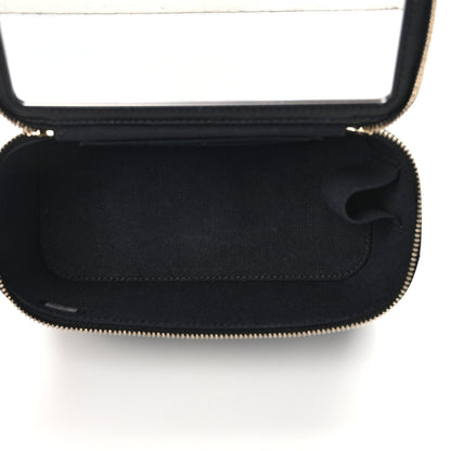 Chanel Lambskin Quilted Small Top Handle Vanity Case With Chain Black 5 of 13