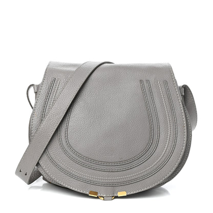 Chloe Calfskin Medium Marcie Round Crossbody Bag Cashmere Grey 1 of 9