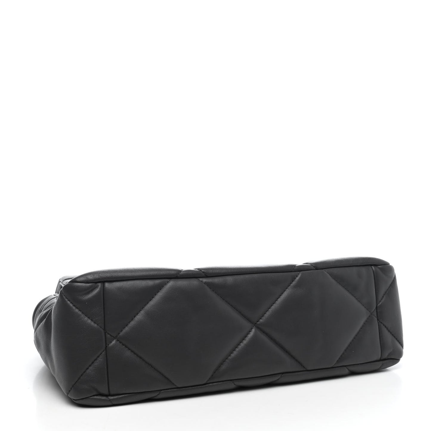 Lambskin Quilted Large Chanel 19 Flap Dark Grey