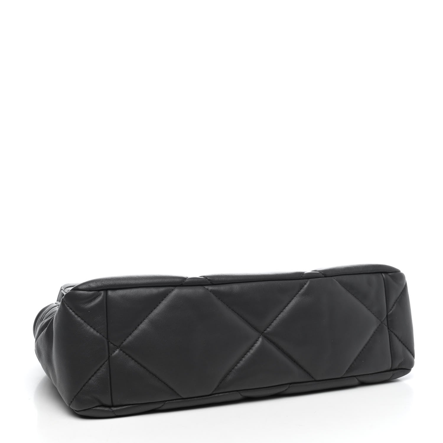 Chanel Lambskin Quilted Large Chanel 19 Flap Dark Grey 3 of 4