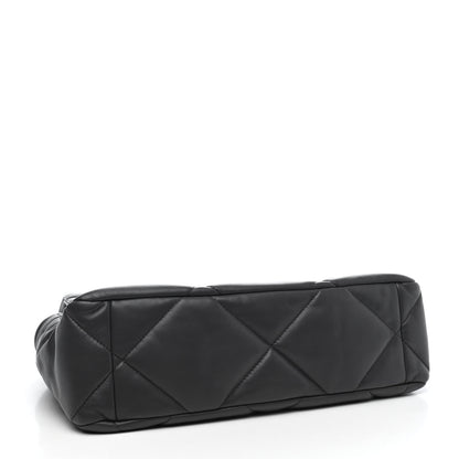 Chanel Lambskin Quilted Large Chanel 19 Flap Dark Grey 3 of 4