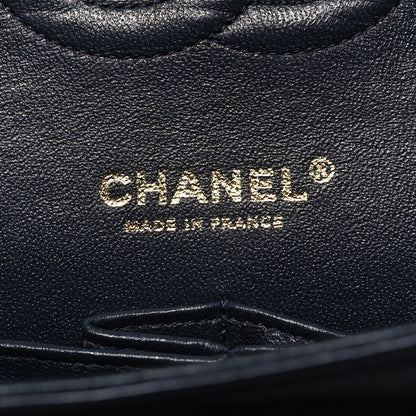 Chanel Lambskin Quilted Medium Double Flap Navy 6 of 12