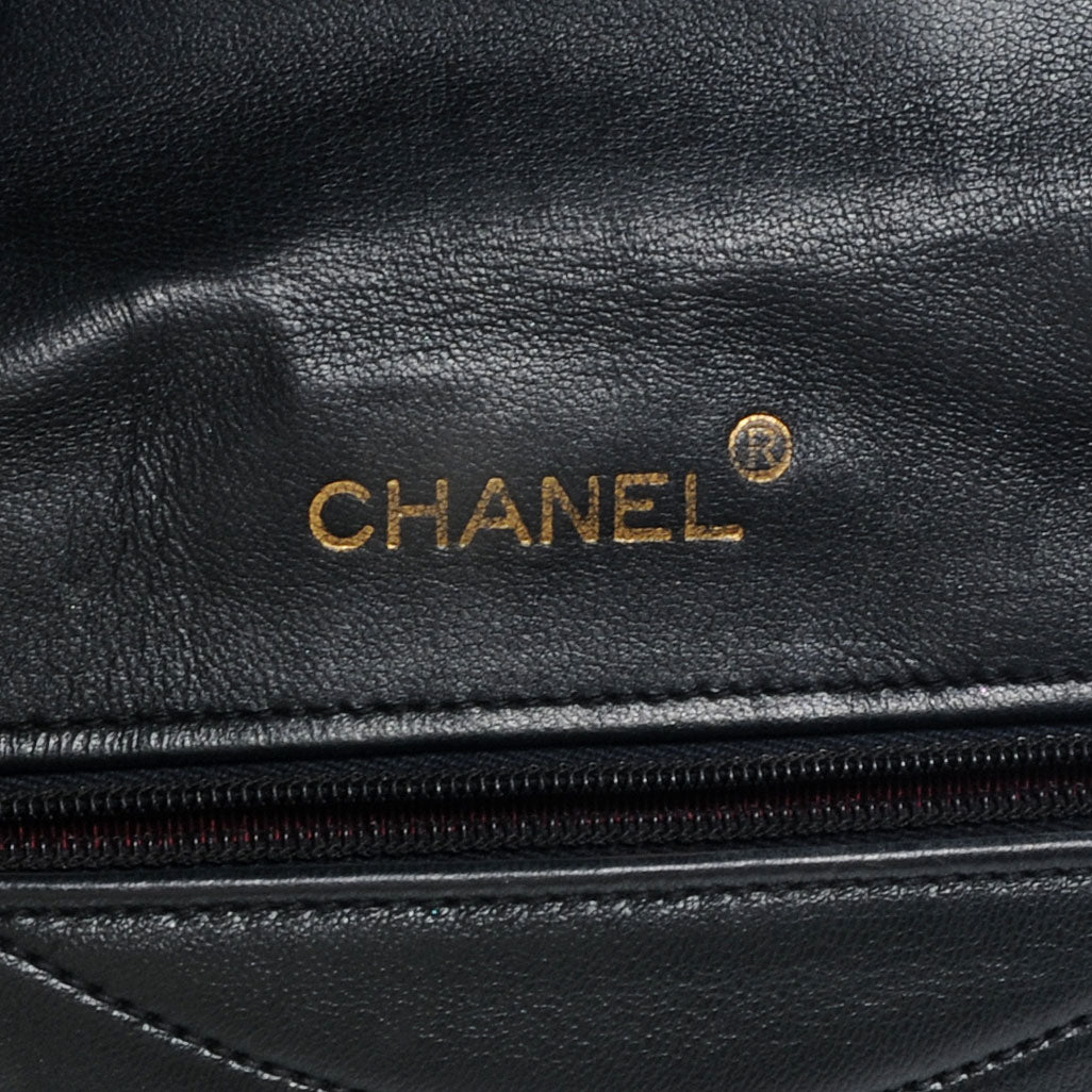 Chanel Lambskin Ribbon Stitched Flap Black 7 of 7
