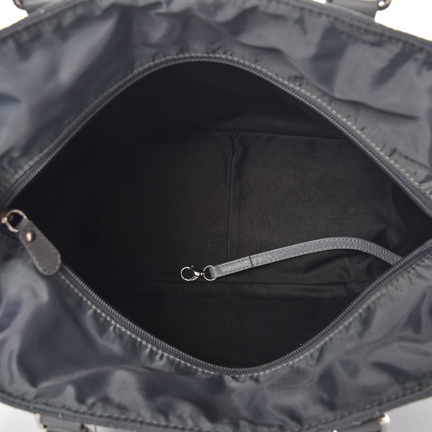 Chanel Nylon Calfskin Paris New York Tote Bag Grey 5 of 7
