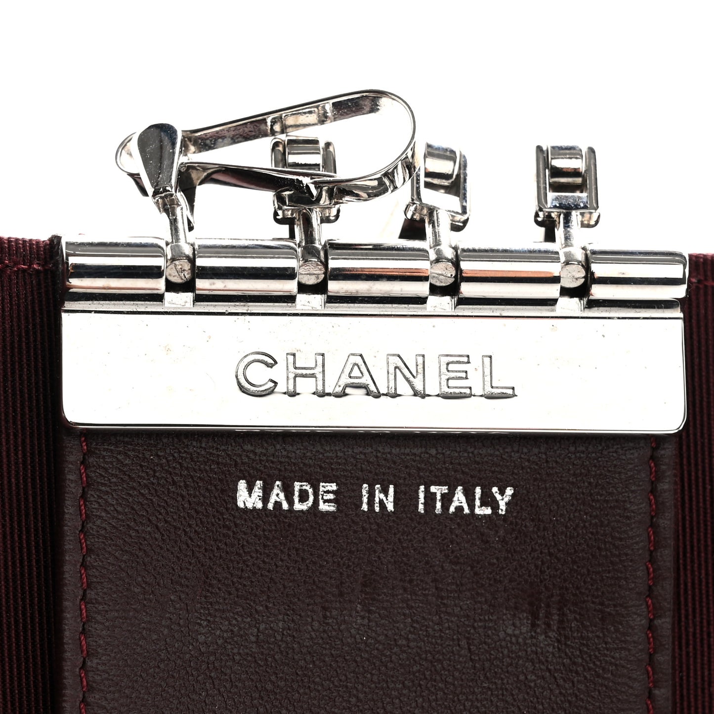 Lambskin Quilted 4 Key Holder Black