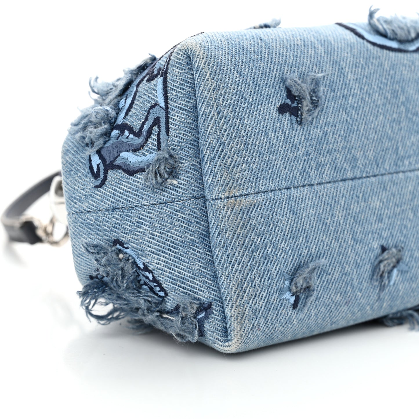 Denim Embroidered Astrology Small Fendi First Chiaro