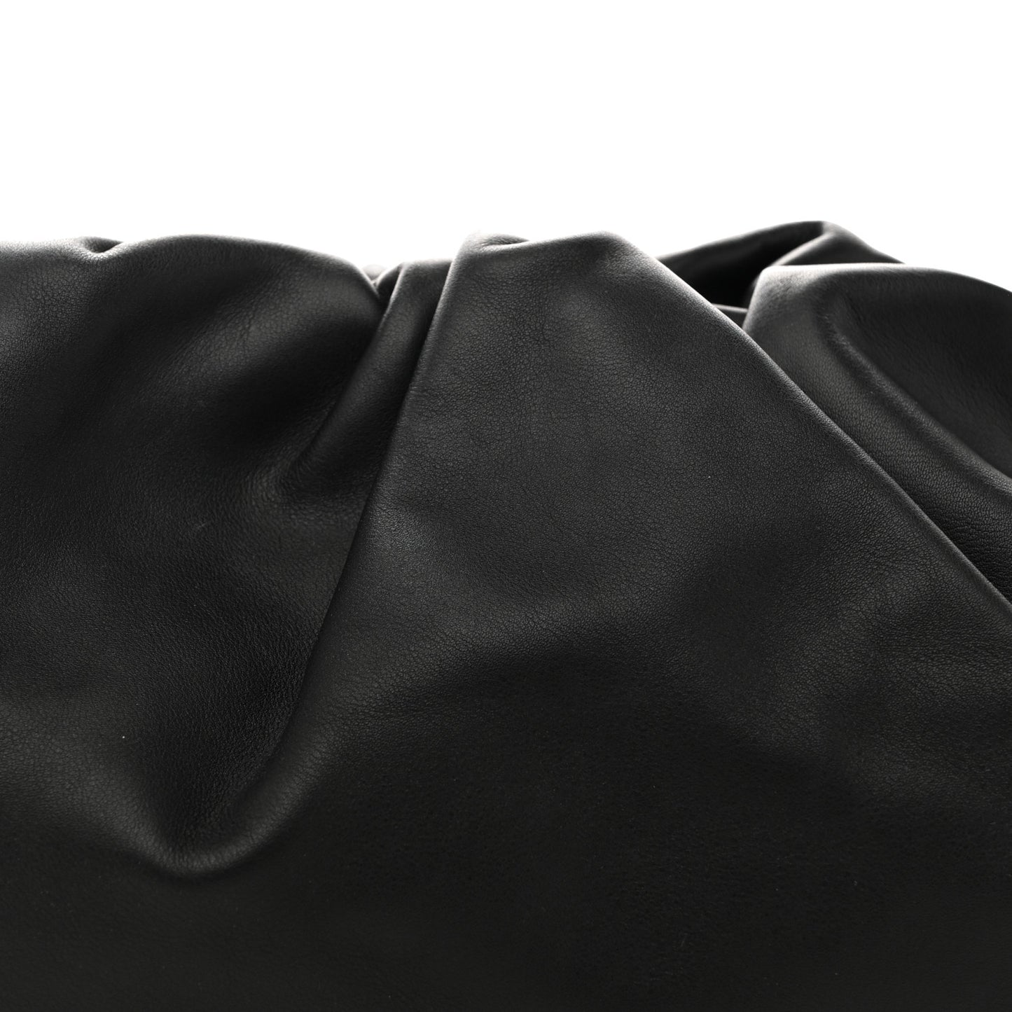 Smooth Butter Calf The Pouch Oversized Clutch Black