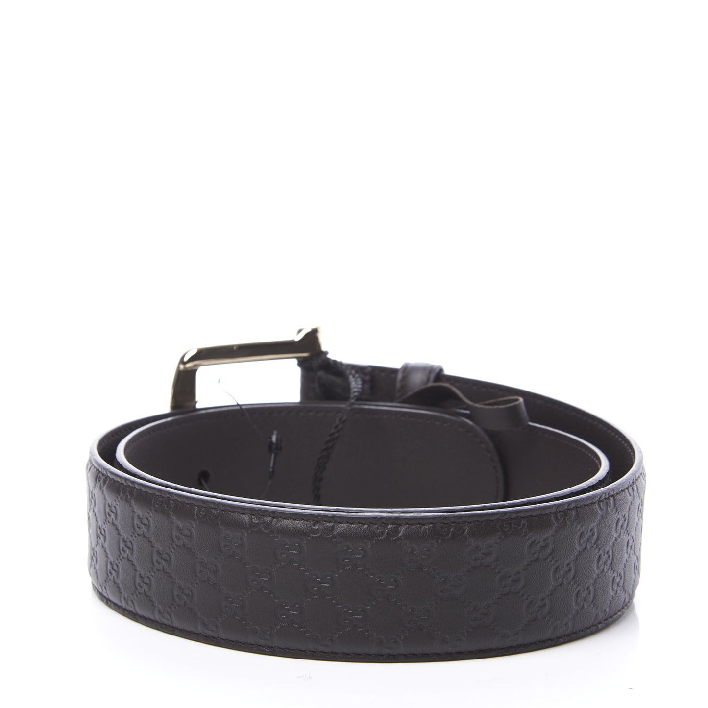 Soft Microguccissima Margaux Calfskin Belt 85 34 Testa di Moro